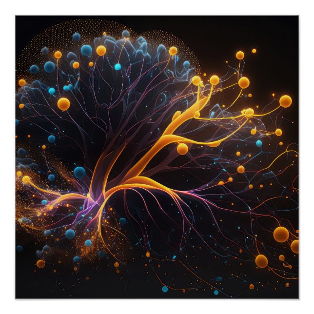 Póster Árvore de neurônios (Frente)