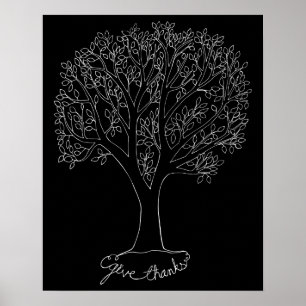 Póster Árvore de Obrigados