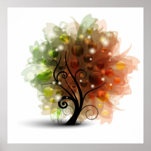 Póster Árvore de outono