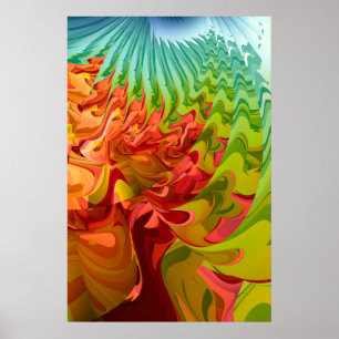 Poster Árvore de outono Colorida