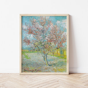 Poster Árvore de Pêssego Flor   Vincent Van Gogh