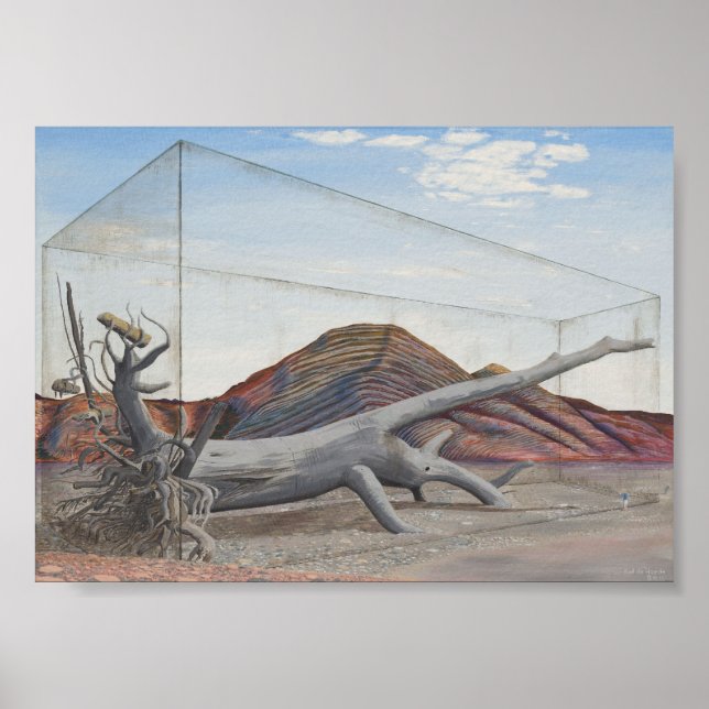 Poster Árvore de recuperação do futuro, mensagem ambienta (Frente)