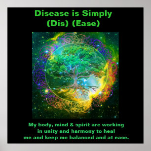 Poster Árvore de Vida e Saúde