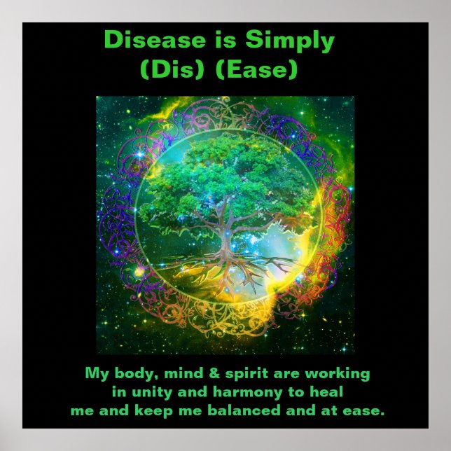 Poster Árvore de Vida e Saúde (Frente)