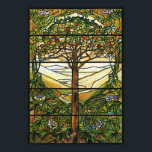 Poster Árvore de vida/Janela de vidro retido com Tiffany<br><div class="desc">Vintage Art. Gorgeous,  não é?!</div>
