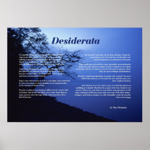Póster Árvore Desiderata por Lago