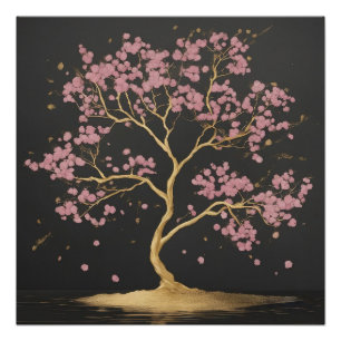 Póster Árvore do Flor de Cereja