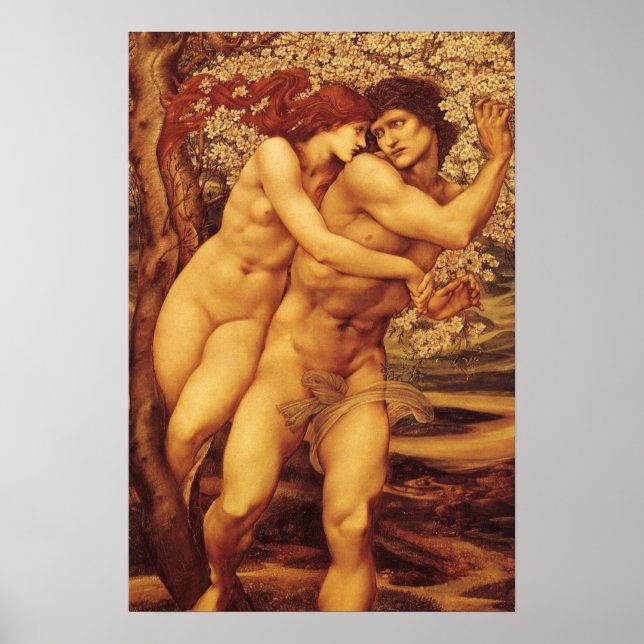 Póster Árvore do Perdão, Sir Edward Coley Burne-Jones (Frente)