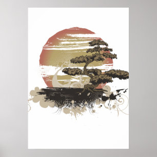 Póster Árvore dos bonsais