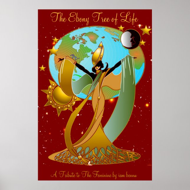 Póster Árvore Ebony (Frente)