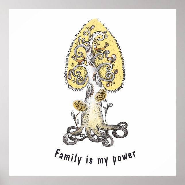 Poster Árvore familiar (Frente)