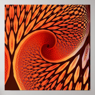 Poster Árvore Fractal