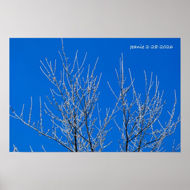 Poster Árvore Geada (Frente)