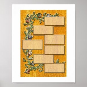 Póster Árvore genealógica V1