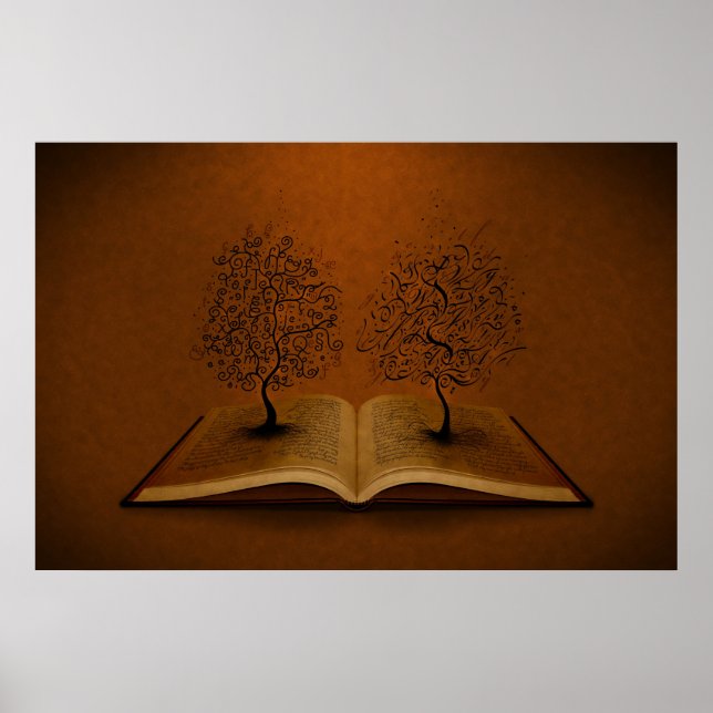 Póster Árvore GiddyUp e Árvore Bickham Script (Frente)