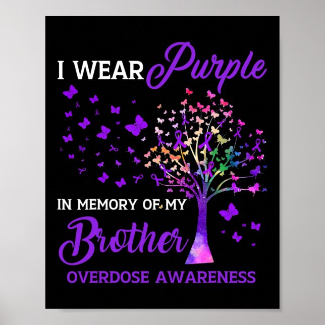 Poster Árvore I Veste Memória Roxa Da Sobredosagem Irmão  (Frente)