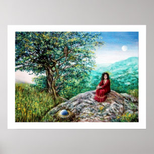 Póster ÁRVORE MÁGICA / Amanhecer no Bosque Verde e Dama d