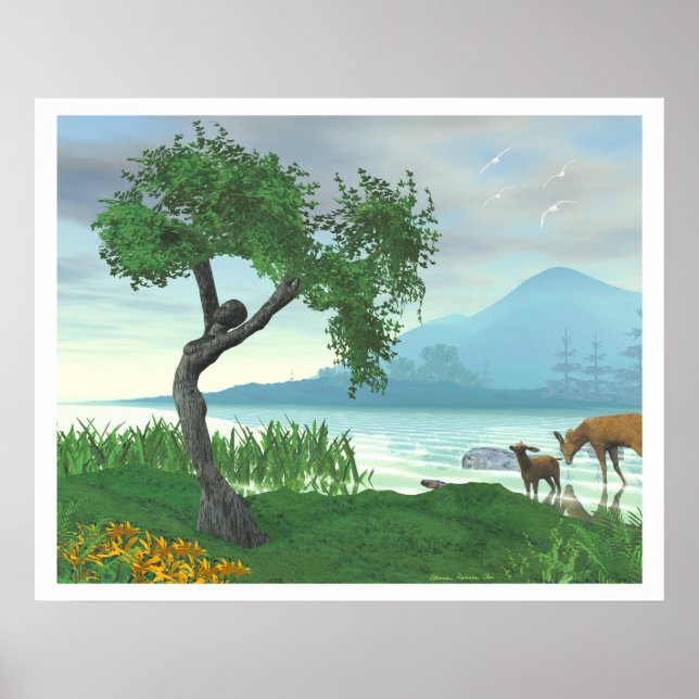 Póster Árvore Maiden (Frente)