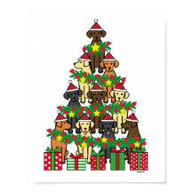 Árvore Natal Labradores Quatro