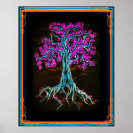 Poster Árvore Roxo-poderosa