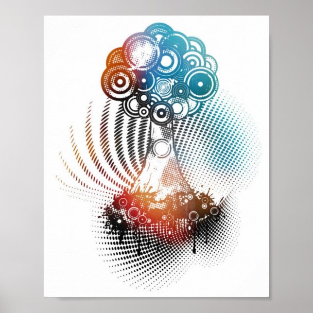 Poster Árvore sobre um Sonho de Nuvem (Frente)