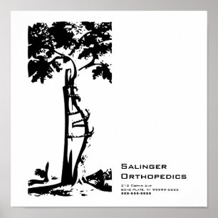 Póster Árvore torturada ortopédica