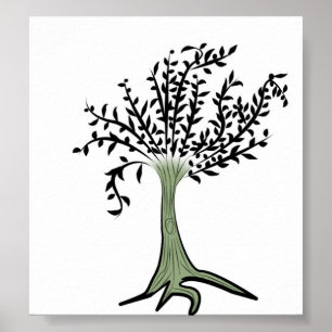 Póster Árvore verde