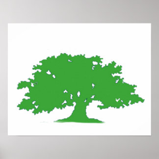 Poster Árvore Verde