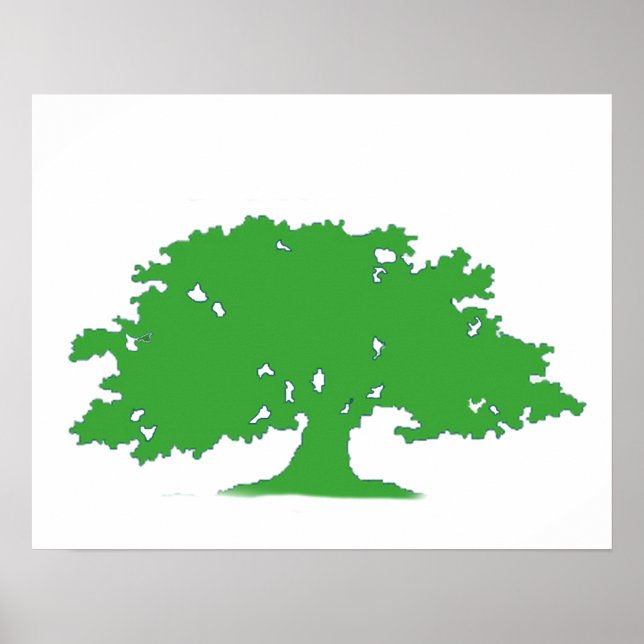 Poster Árvore Verde (Frente)