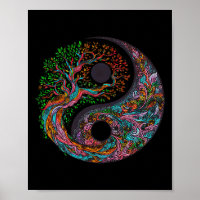 Árvore Yin Yang Da Vida Símbolo Taoísta Meditação 