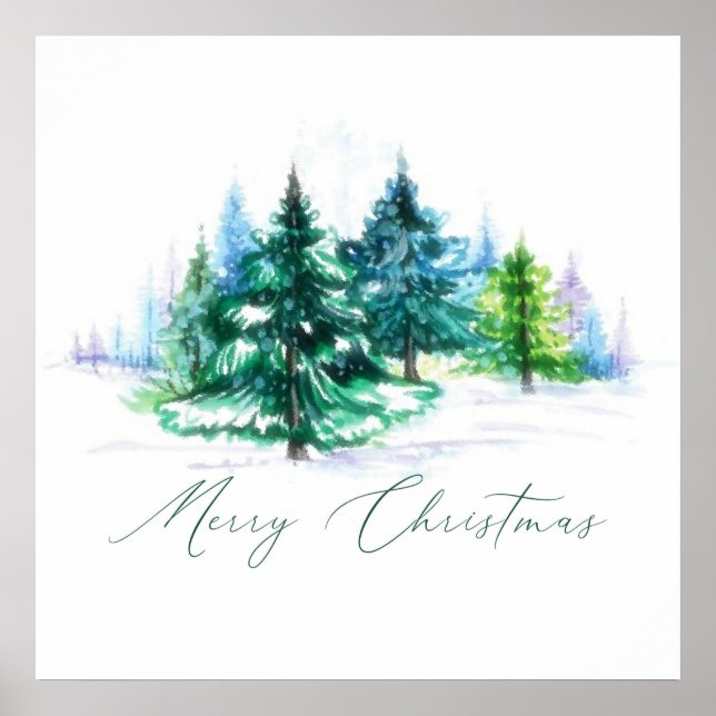 Poster Árvores aquáticas (Frente)