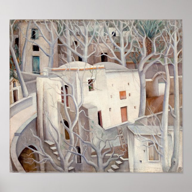 Poster Árvores Brancas Positano | Anita Ré e | (Frente)