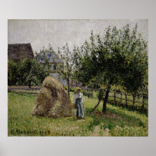 Poster Árvores de Apple na manhã ensolarada de Eragny  