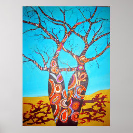 Póster Árvores de Boab
