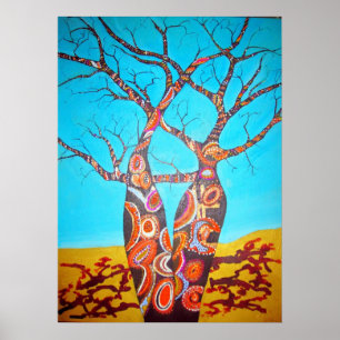 Póster Árvores de Boab