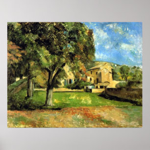 Poster Árvores de castanha - Paul Cezanne - c1890