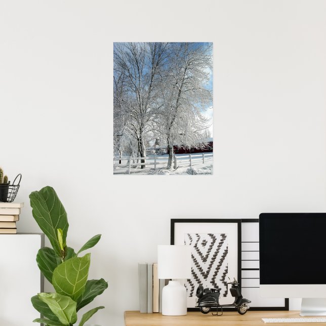Póster Árvores de inverno (Escritório em casa)