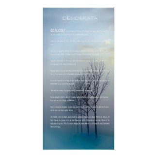 Póster Árvores de inverno DESIDERATA