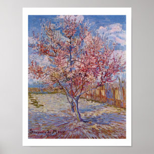 Póster Árvores de pêssego de florescência de Van Gogh