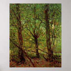 Póster Árvores e Sub-bosque por Vincent van Gogh