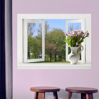 Póster Árvores em Springtime - Abrir Exibição de Janela c