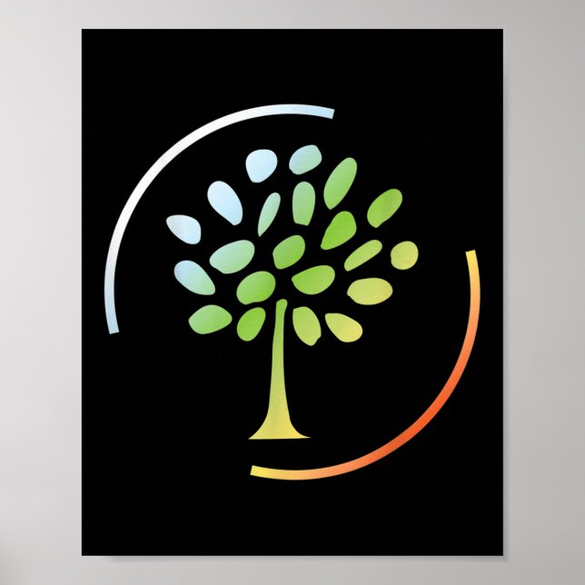 Poster Árvores Florestais Natural de Co2 Árvore Ambiental (Frente)