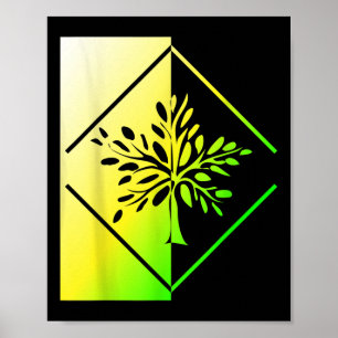 Poster Árvores Florestais Natural de Co2 Árvore Ambiental