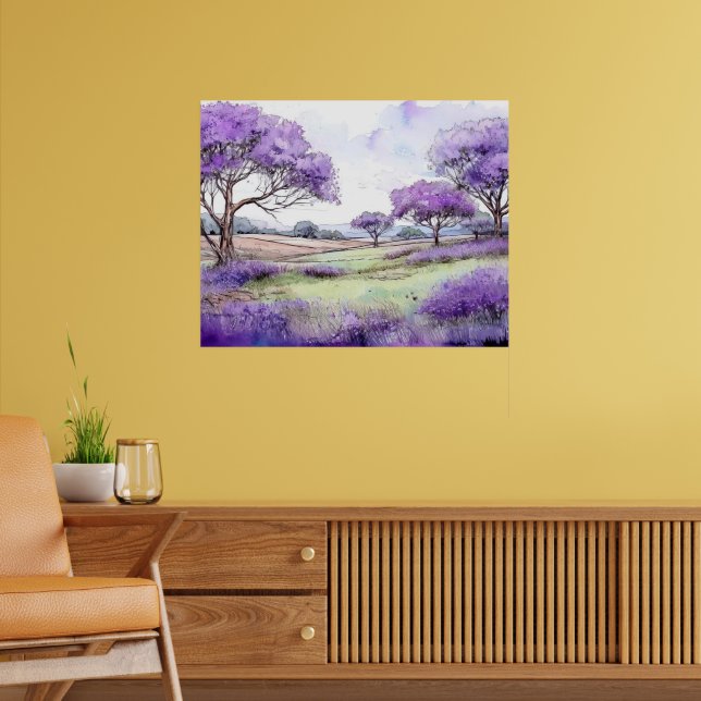 Poster Árvores Jacaranda de Ulupalakua (Sala de Estar 2)
