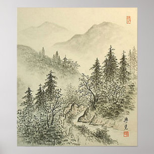 Poster Árvores Japonesas