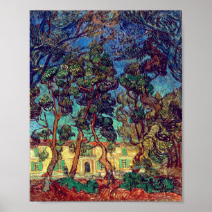 Poster Árvores no Jardim do Hospital Van Gogh