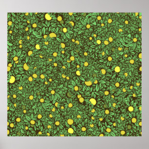 Poster Árvores Ricas de Jardim da Fruta Verde