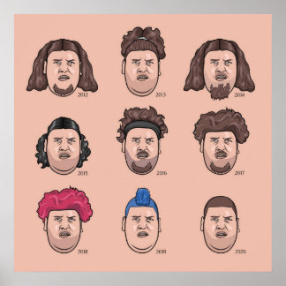 Poster As 9 faces de Rainer Drachenlord Winkler