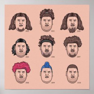 Poster As 9 faces de Rainer Drachenlord Winkler