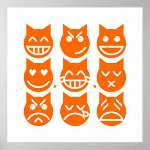 Poster As 9 Vidas do Gato Emoji